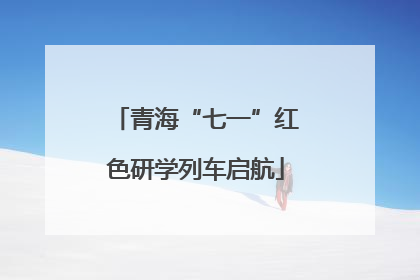 青海“七一”红色研学列车启航