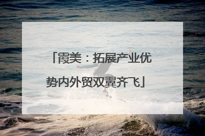 霞美：拓展产业优势内外贸双翼齐飞