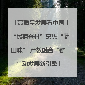 高质量发展看中国丨“民宿兴村”烹热“蓝田味” 产教融合“链”动发展新引擎