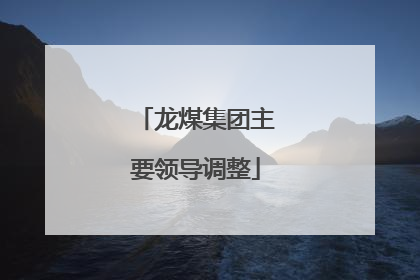 龙煤集团主要领导调整