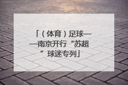 （体育）足球——南京开行“苏超”球迷专列