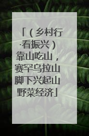 （乡村行·看振兴）靠山吃山，赛罕乌拉山脚下兴起山野菜经济