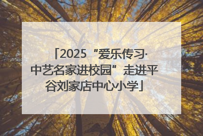 2025“爱乐传习·中艺名家进校园”走进平谷刘家店中心小学