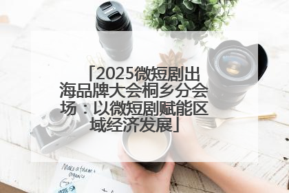 2025微短剧出海品牌大会桐乡分会场：以微短剧赋能区域经济发展