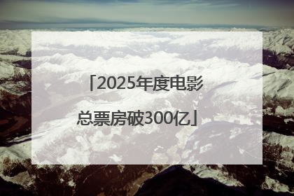 2025年度电影总票房破300亿