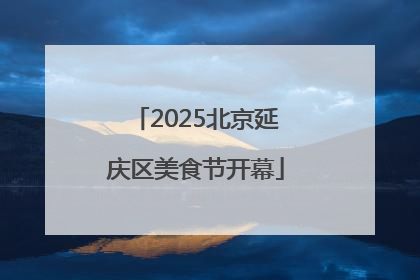 2025北京延庆区美食节开幕