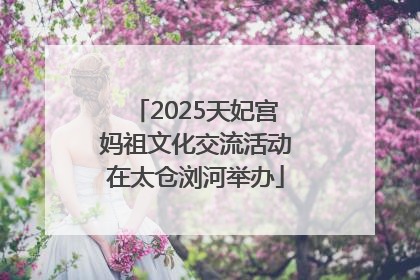 2025天妃宫妈祖文化交流活动在太仓浏河举办