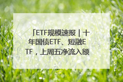 ETF规模速报｜十年国债ETF、短融ETF，上周五净流入额均超20亿元
